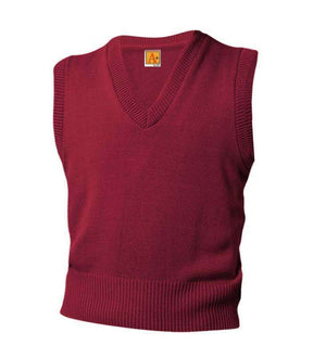 A+ - uniforms Sweaters uniforms online Classic v-neck pullover sweater vest - SchoolUniforms.com