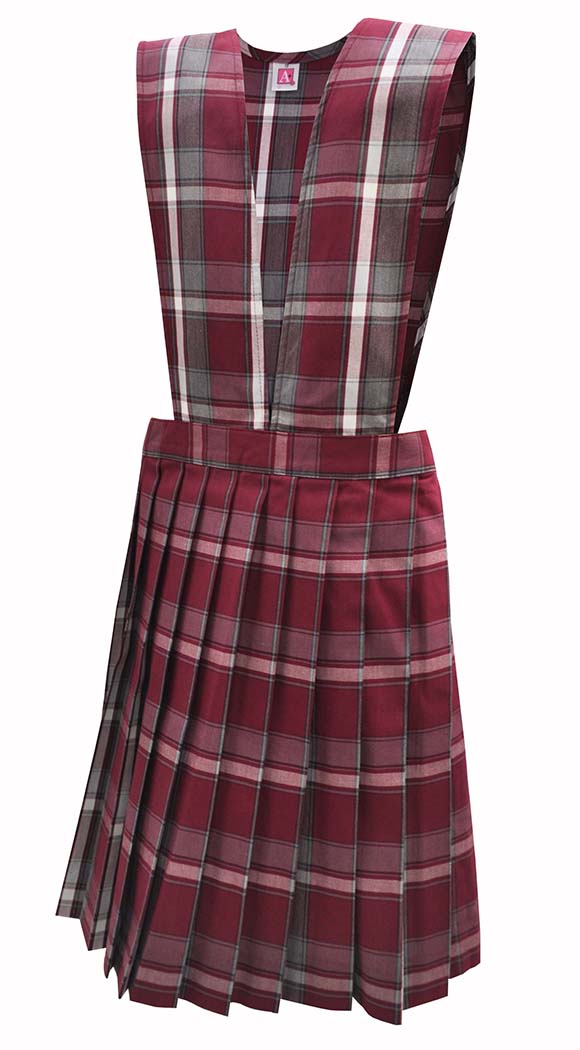 School Uniform Jumper Style 62.  V-slit front, Knife Pleats