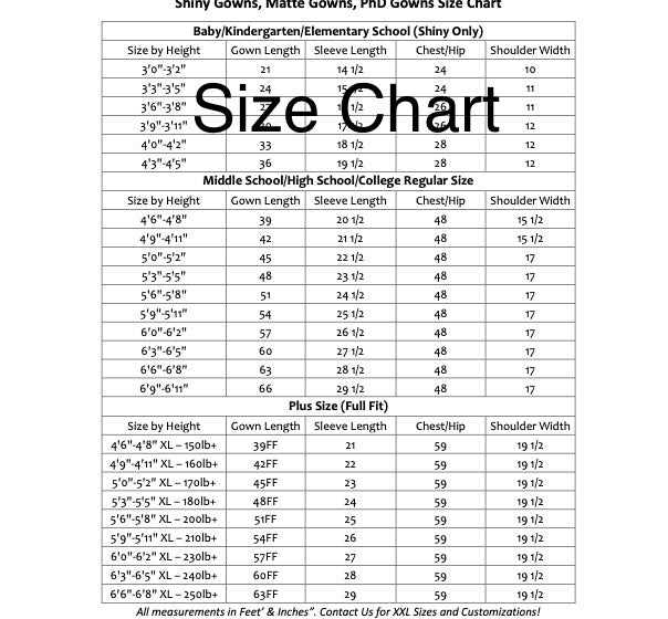 Cap and gowns sets. Balfour- FREEDOM