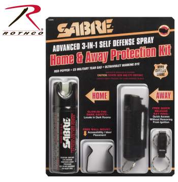 Sabre 3-In-1 Home & Away Defense Spray Kit