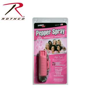 Sabre Red USA Defense Spray With Pink Hard Case