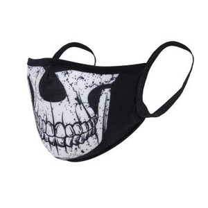 Half Skull Reusable 3-Layer Polyester Face Mask