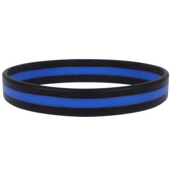 Silicone Thin Blue Line Bracelet