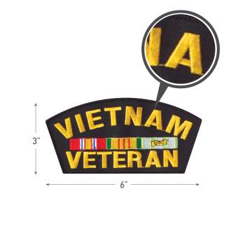 Vietnam Veteran Patch 6''