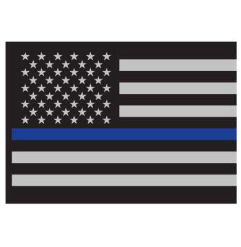 Thin Blue Line Flag Decal