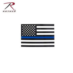 Transparent Thin Blue Line Flag Decal