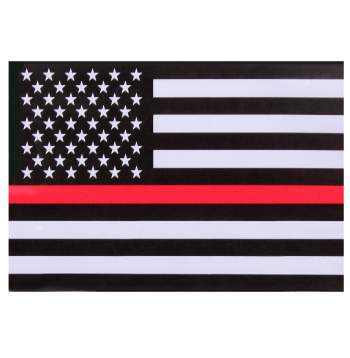 Thin Red Line Flag Decal