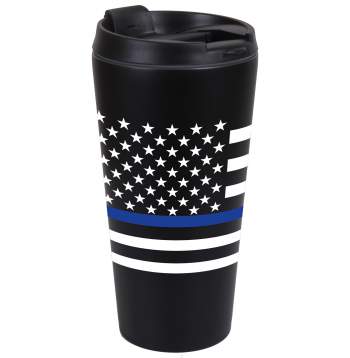 Thin Blue Line Flag Travel Mug