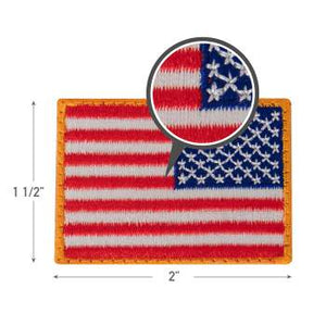 Mini US Flag Patch With Hook Back