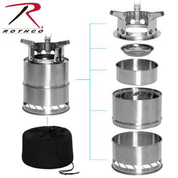 Stainless Steel Portable Camping / Backpacking Stove