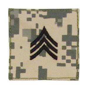 Official U.S. Made Embroidered Rank Insignia - Sergeant