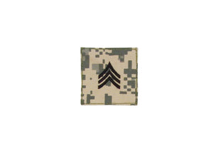 Official U.S. Made Embroidered Rank Insignia - Sergeant