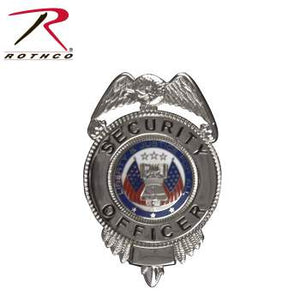 Security Officer Badge With Flags