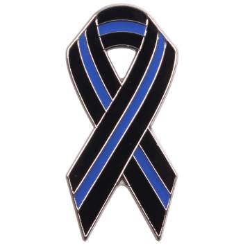 Thin Blue Line Ribbon Pin