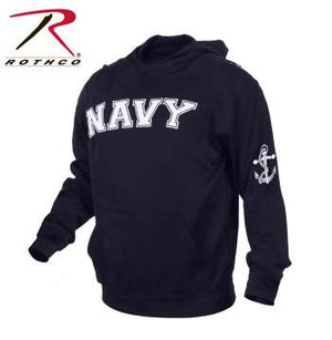 Military Embroidered Pullover Hoodies