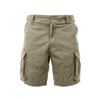 Vintage Solid Paratrooper Cargo Shorts