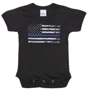 Infant Thin Blue Line One-Piece Bodysuit