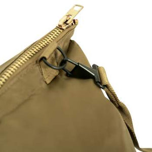 Canvas Duffle Bag With Side Zipper