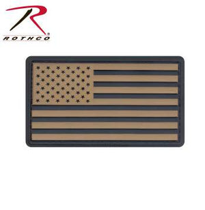 PVC US Flag Patch With Hook Back