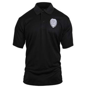 Moisture Wicking Security Polo Shirt With Badge