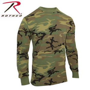 Long Sleeve Vintage T-Shirt - Woodland Camo