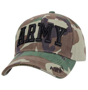 Deluxe Army Embroidered Low Profile Insignia Cap