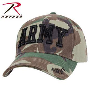 Deluxe Army Embroidered Low Profile Insignia Cap