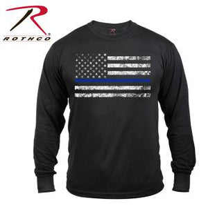 Long Sleeve Thin Blue Line T-Shirt