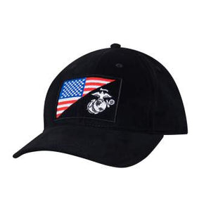 USMC Eagle, Globe and Anchor / US Flag Low Pro Cap