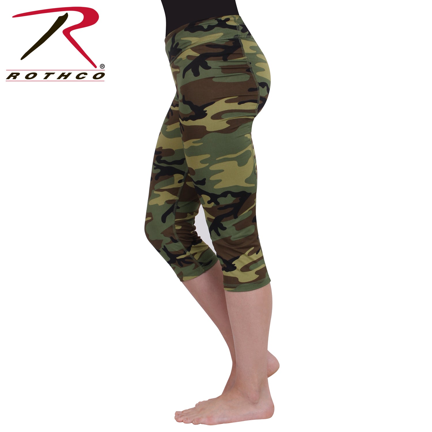 Womens Camo Workout Performance Capris