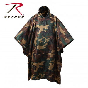 GI Type Military Rip-Stop Poncho