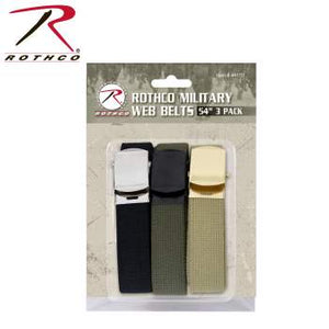 Military Web Belts In 3 Pack