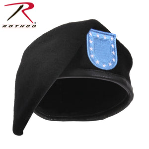 Inspection Ready Black Beret With Flash