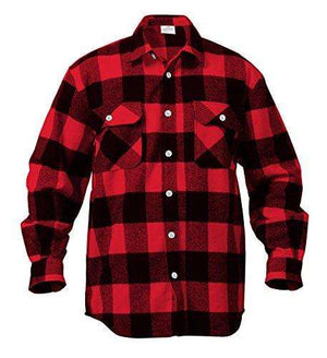 Heavy Weight Plaid Flannel Shirt