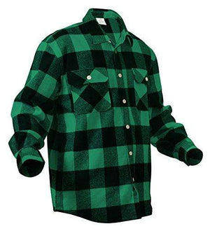 Heavy Weight Plaid Flannel Shirt