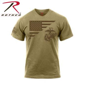 US Flag / USMC Eagle, Globe, & Anchor T Shirt