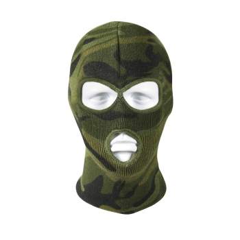 Deluxe Camo 3-Hole Face Mask