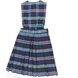 Plaid School Uniform Jumper V-Front Knife Pleats Style 62