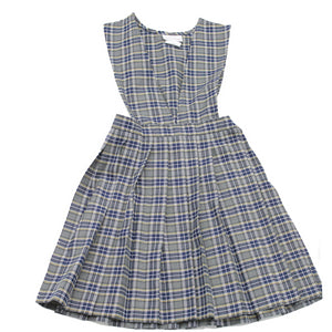 Plaid School Uniform Jumper V-Front Knife Pleats Style 62