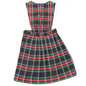 Plaid School Uniform Jumper V-Front Knife Pleats Style 62