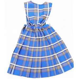 Plaid School Uniform Jumper V-Front Knife Pleats Style 62