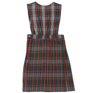 Plaid School Uniform Jumper V-Front Knife Pleats Style 62