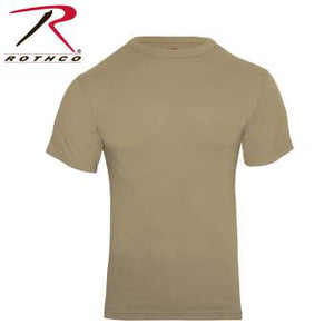 Solid Color Cotton / Polyester Blend Military T-Shirt