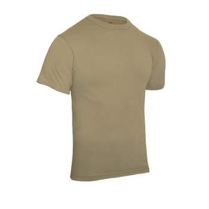 Solid Color Cotton / Polyester Blend Military T-Shirt