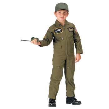 Kid's Flight Coverall With Patches