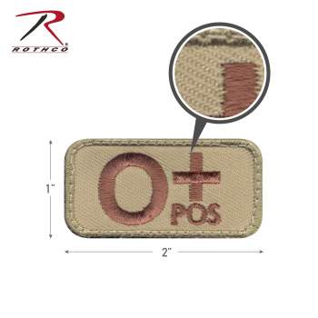 O Positive Blood Type Morale Patch