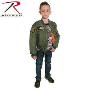 Kids Flight Jacket With Patches