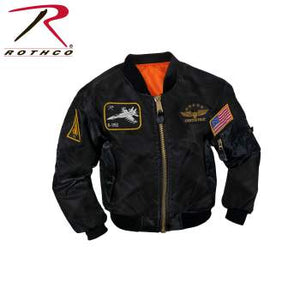 Kids Flight Jacket With Patches