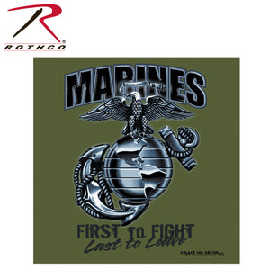 Black Ink Marines First To Fight T-Shirt