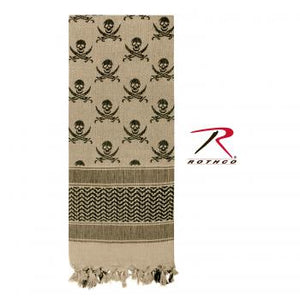 Skulls Shemagh Tactical Desert Keffiyeh Scarf